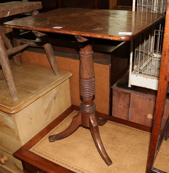 Regency rectangular topped wine table